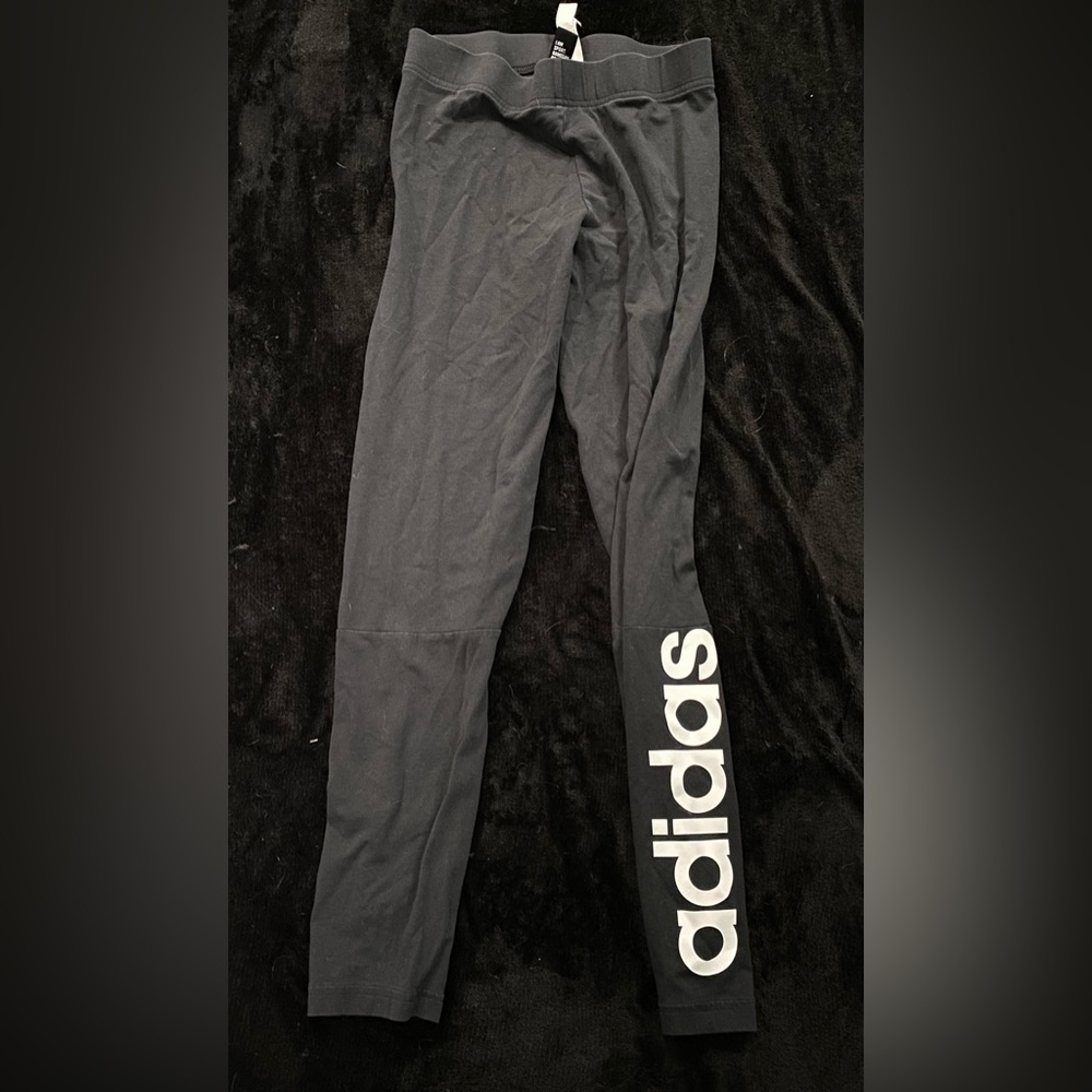 Long Black Adidas Leggings
